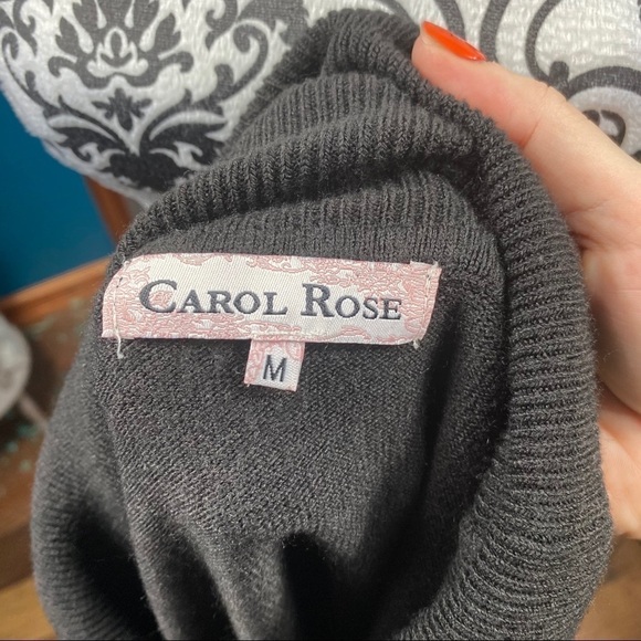 Fun black/gray ombré soft turtleneck sweater - Picture 9 of 12